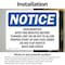 Signmission Dehumidifier Wait Two Minutes Before Turning, 5 in W x Rectangle, Vinyl Decal OS-2PACK-NS-D-35-L-10960 - alternate 5